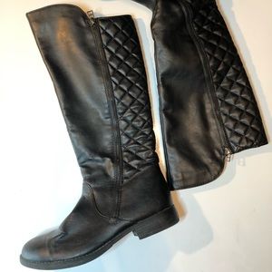 Black Boots faux leather